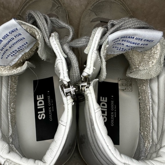 New Golden Goose Slide High Top Sneakers Size 37 - Picture 7 of 11